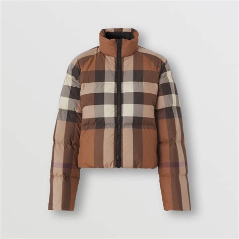 burberry puffer jacket brown|burberry puffer jacket for women.